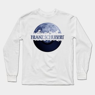 Franz Schubert blue moon vinyl Long Sleeve T-Shirt